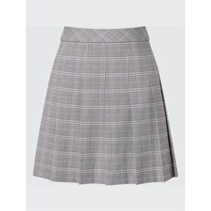 UNIQLO Plaid Pleated A-Line Mini Skirt size S